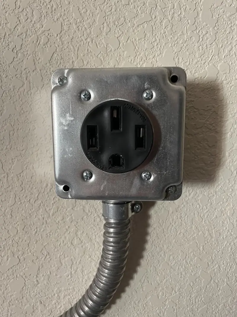 NEMA 14-50 outlet installed for Smart Home Electrical in Palmetto